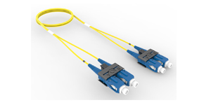 Singlemode SC/UPC to SC/UPC, Fiber Patch Cord, 1.6 mm Duplex, Plenum