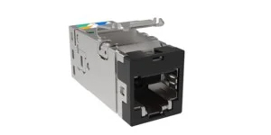 SL-Series Modular Jack, RJ45, Cat6A Shielded, Black